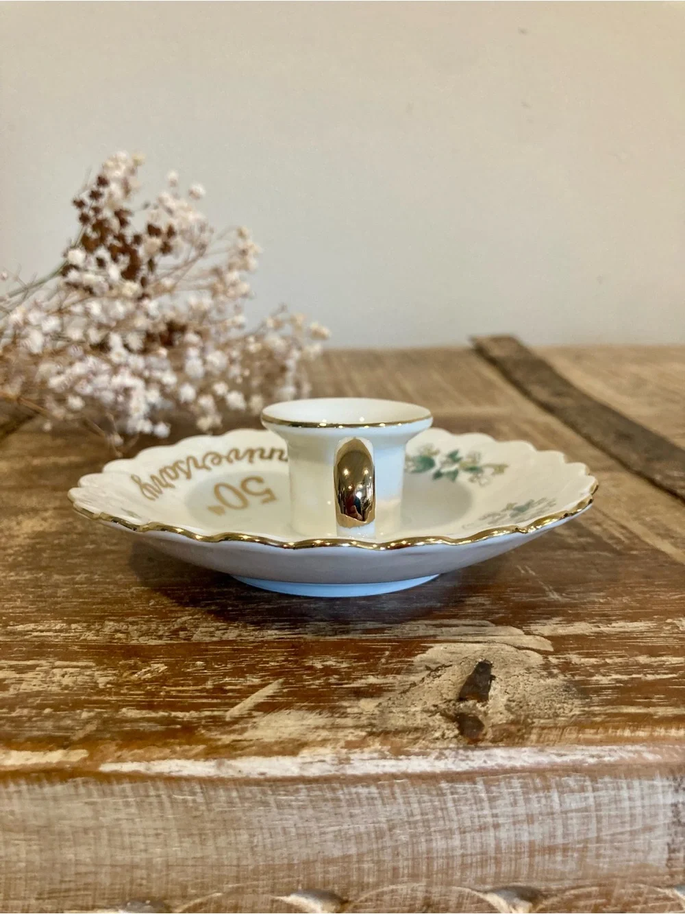 Vintage ceramic candleholder